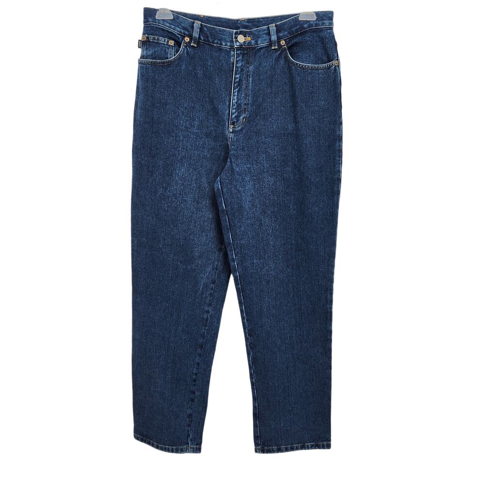 Lauren Jeans Co. Ralph Lauren Blue Denim Straight Leg High Rise Jeans Women's 12